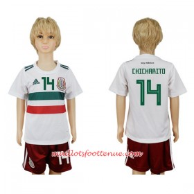 Maillot/Tenue Mexique Chicharito 14 Enfant Exterieur Coupe du monde 2018